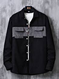 Men’s Black Shirt Jacket | Premium Button-Down Casual & Smart Wear Shirt for Men
