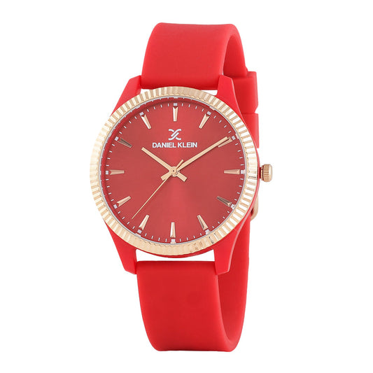 Men Red Dial Analogue Watch